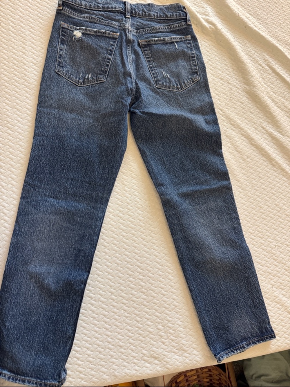 GAP Cheeky Straight High Rise Jeans in Medium Denim - Picture 2 of 4